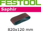 Лента шлиф. Saphir P 100,компл. из 10 шт.820x120-P100-SA/10 Fest
